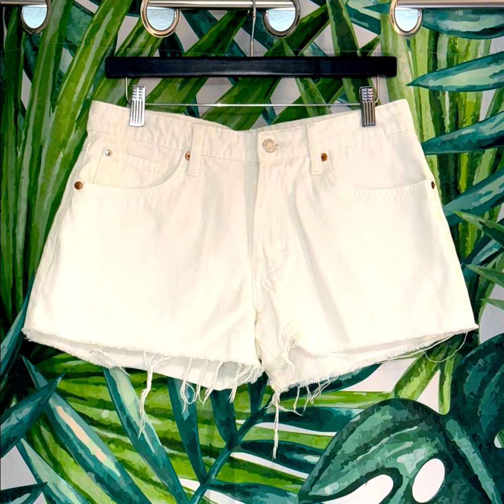 H&M White Denim Shorts